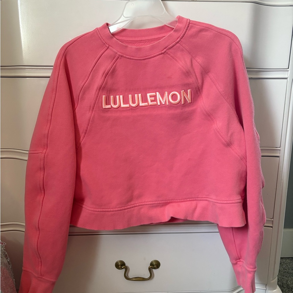 Lululemon Pink Scuba Crewneck